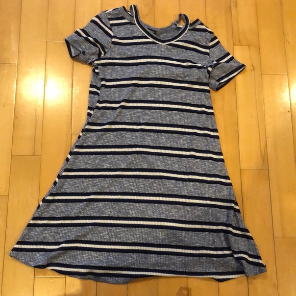 Blue striped dress - Picture 1 of 2